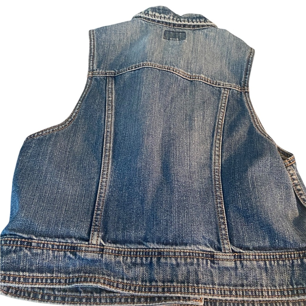 American Eagle Outfitters Blue Denim Vest - Picture 10 of 11